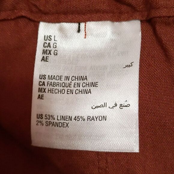 INC International Concepts shorts paradise calling rusty clay L NWT - Picture 9 of 10